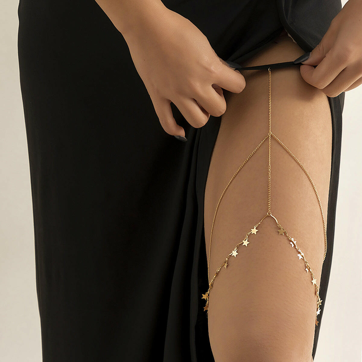 Leisure Beach  Pearl Leg Ring Body Chain.