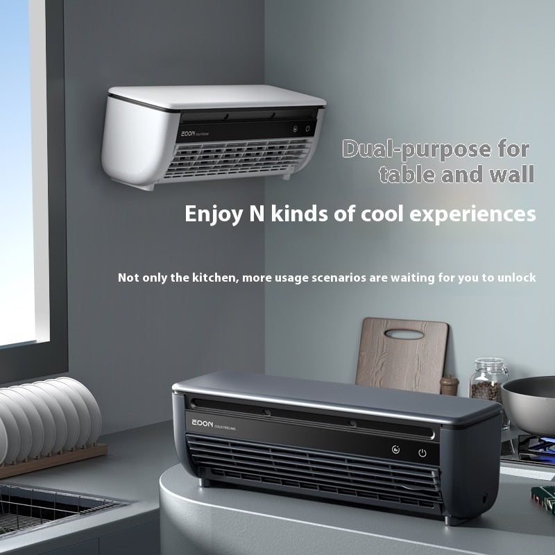 Refrigeration Wall Hanging Rechargeable Fan Household Stand Remote Control.