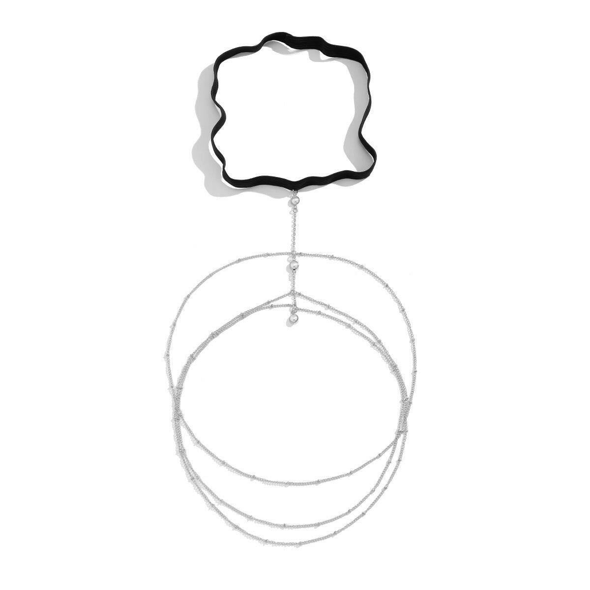 Leisure Beach  Pearl Leg Ring Body Chain.