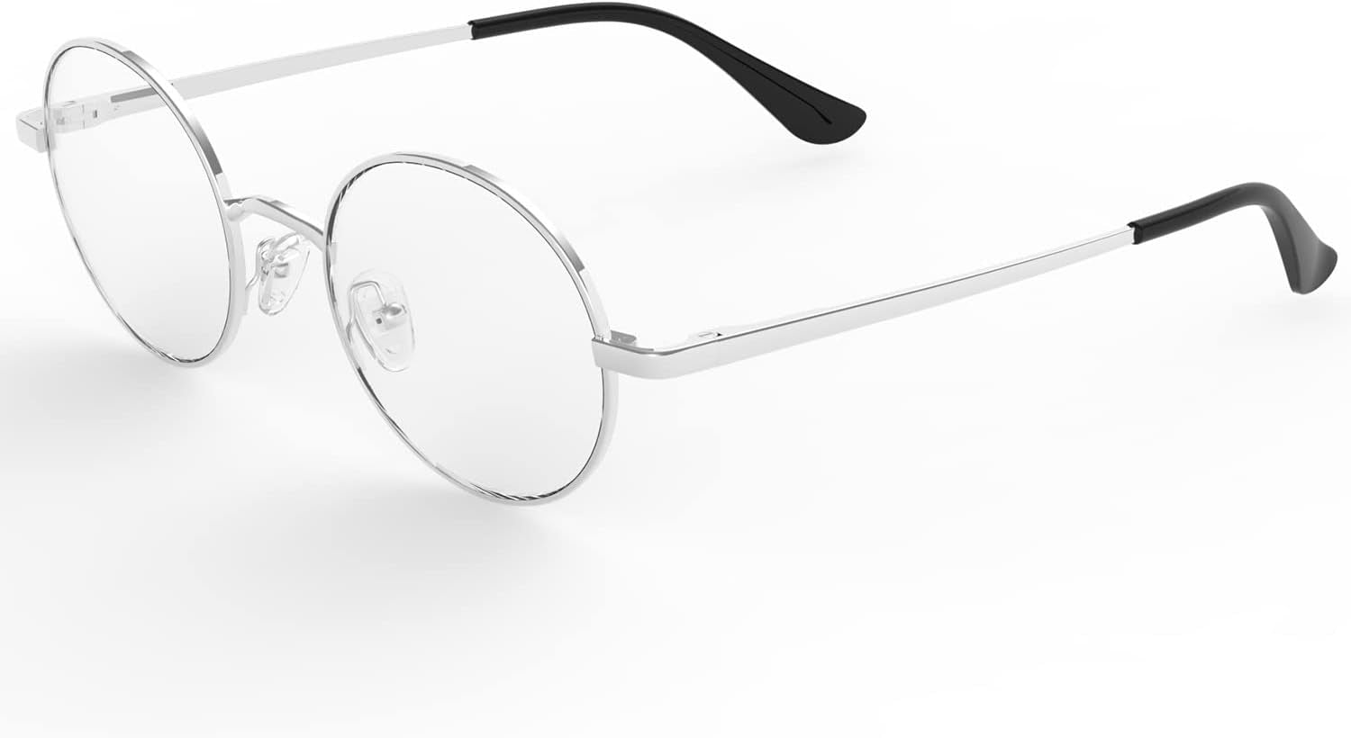 Blue Light Blocking Glasses for Women Men Metal Frame round anti Blue Light Computer Gaming Glasses Non-Prescription.